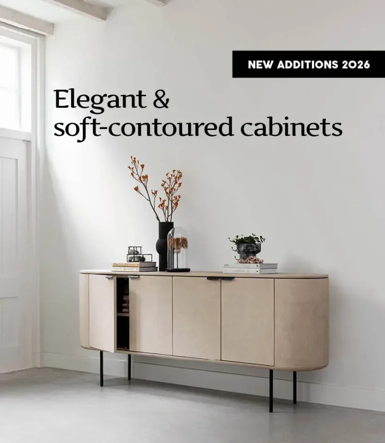 DTP Home brings you the 2026 collections of soft-contoured cabinets